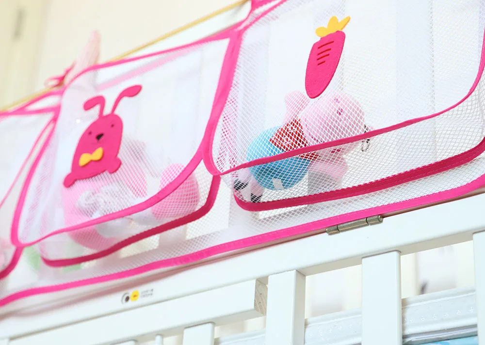 Organizador para cuna colgante de bebé con dibujos animados y pañales