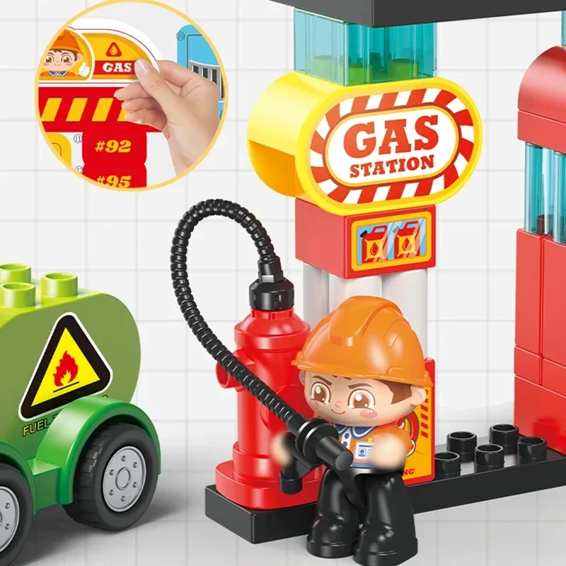 Bloques de construcción Gasolinera para niños – juguete educativo - imagen 2