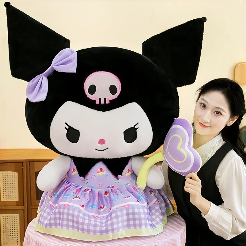 Peluche Kuromi macaron gran tamaño estilo tierno de Sanrio - imagen 4