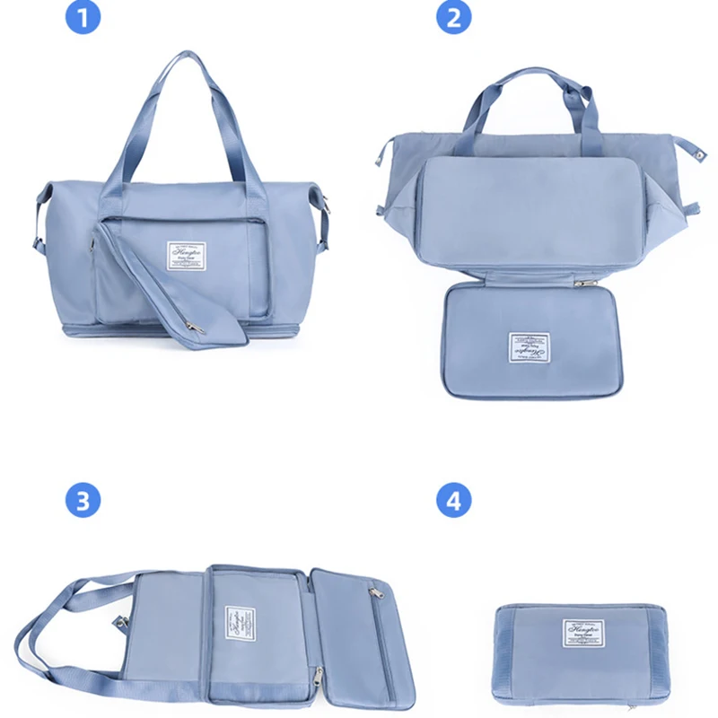 Bolsas de viaje de nailon en uso