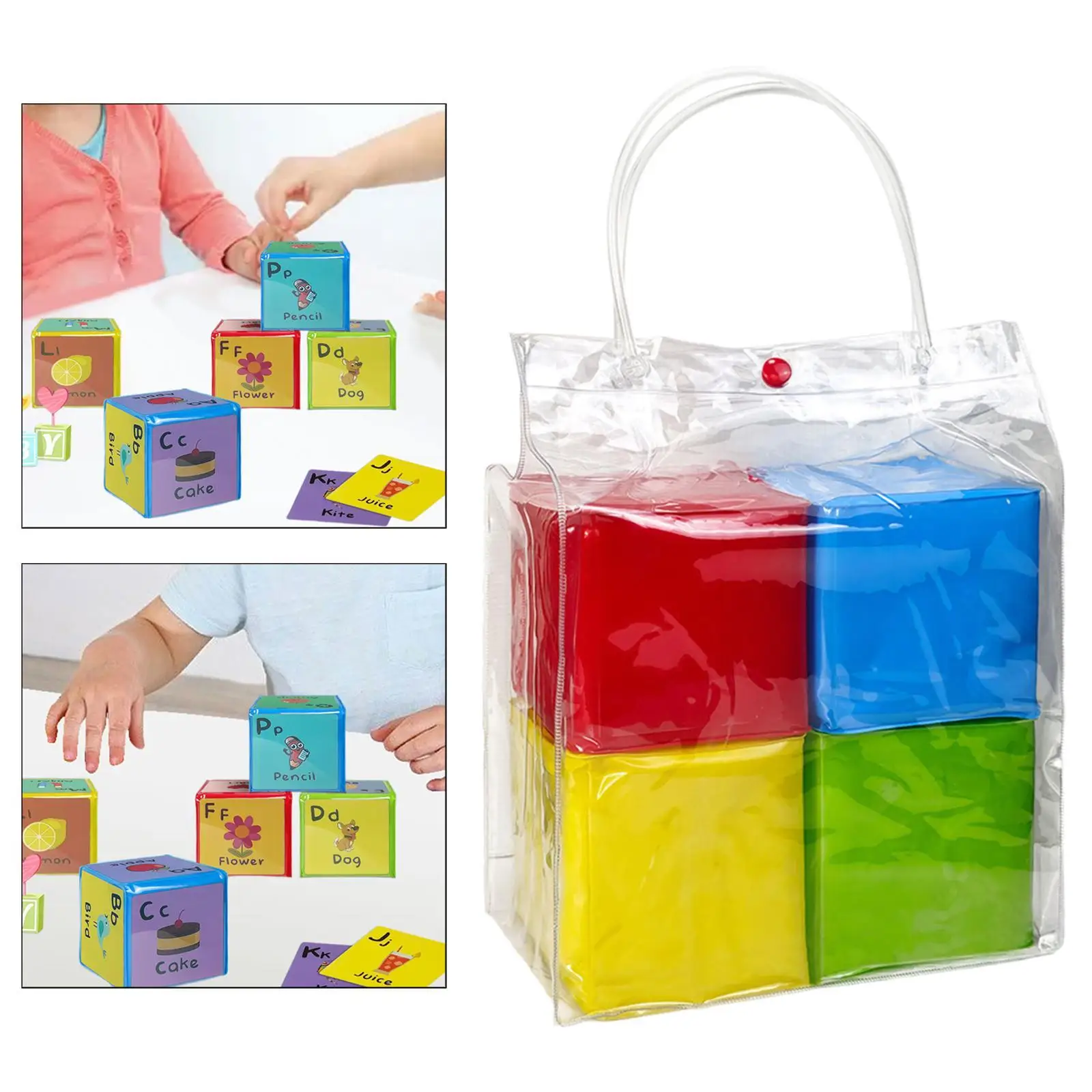 Dados blandos educativos de manualidades para fiesta, motricidad fina - imagen 2