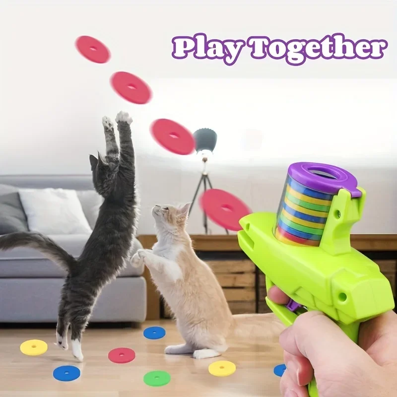 Juguetes para mascotas: disco espuma reutilizable y pistola interactiva - imagen 2