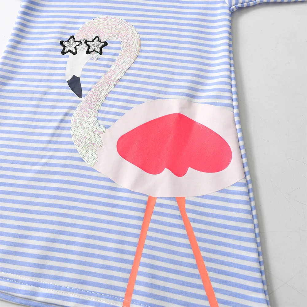 DXTON vestido con capucha para niña, flamencos otoño-invierno - imagen 5