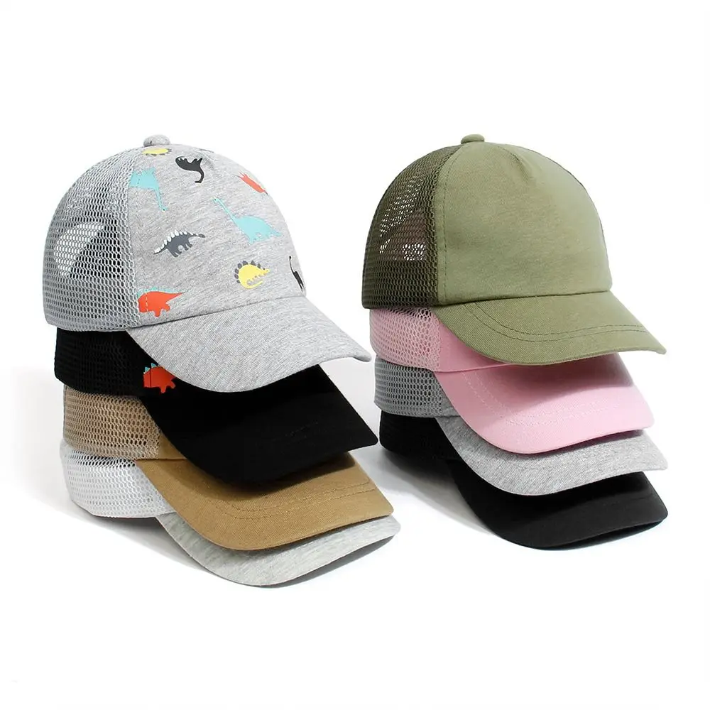 Gorra de sol con estampado de dinosaurio para niños 0-5 años