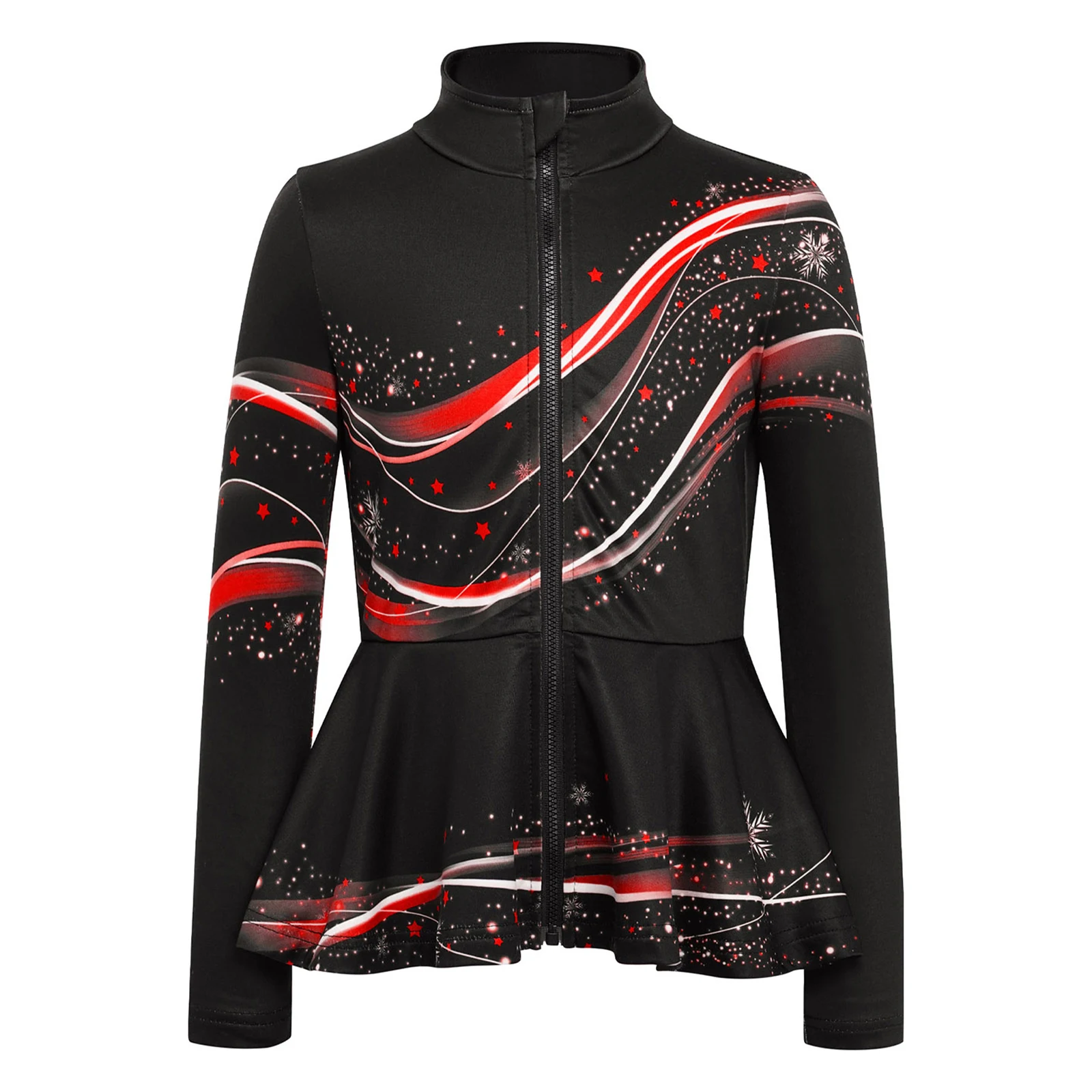 Chaqueta patinaje sobre hielo para niñas con sudadera estampada - imagen 2
