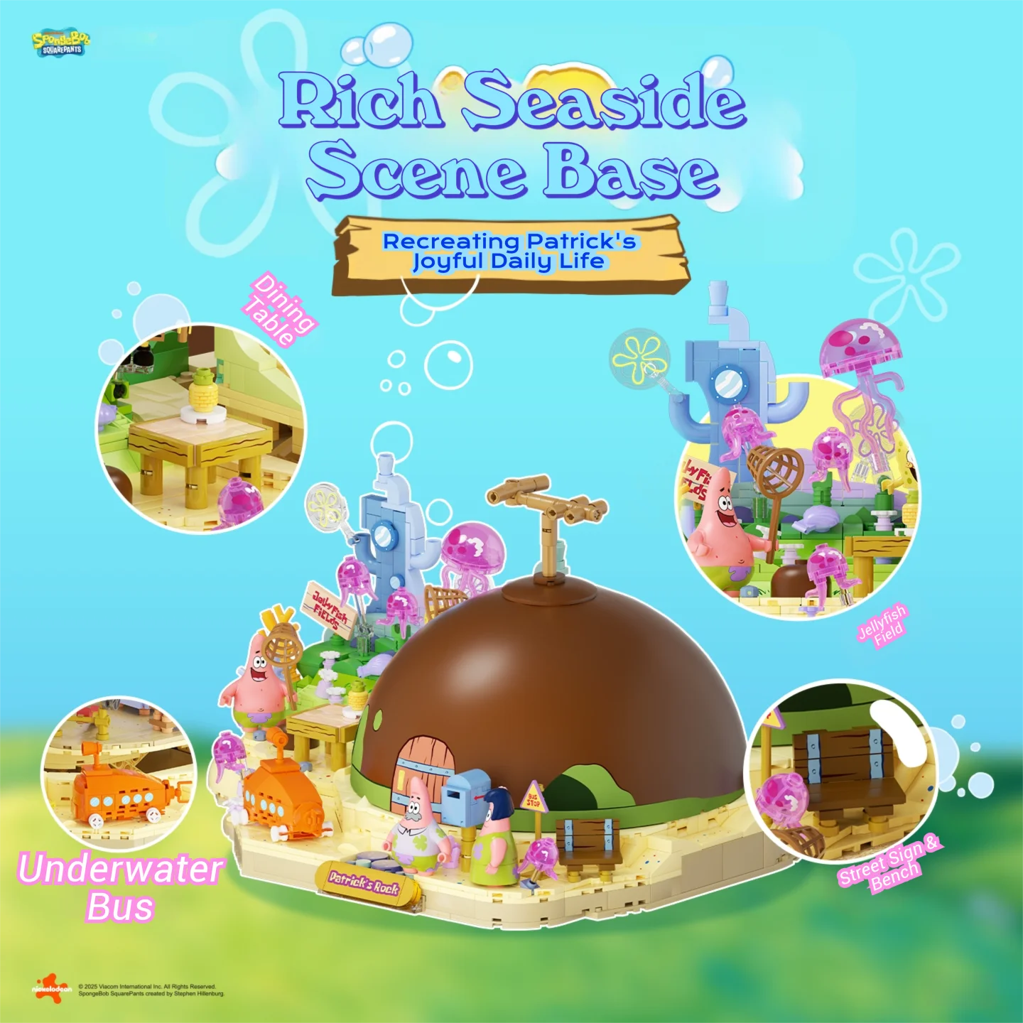 Bloques de construcción de Patricio Estrella Bob Esponja ladrillos - imagen 3