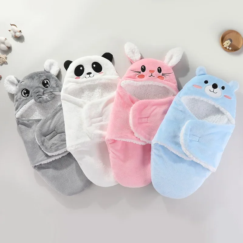 Edredón terciopelo bebé recién nacido – Funda edredón animal Otoño Invierno - imagen 2