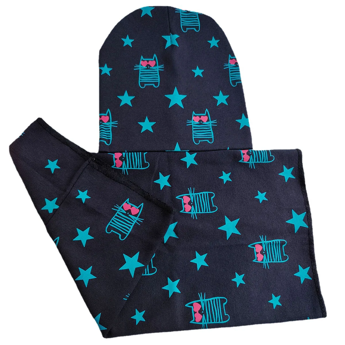 Gorro infantil de felpa con gato suave para invierno - imagen 3