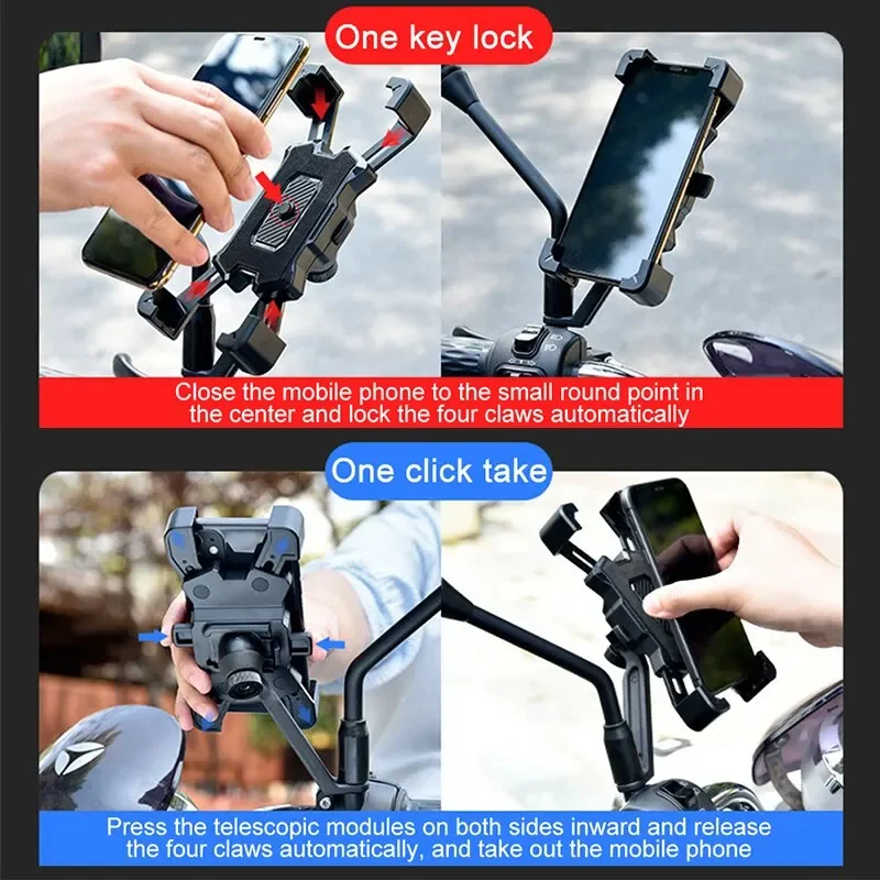 Soporte para teléfono de bicicleta giratorio antideslizante - imagen 3