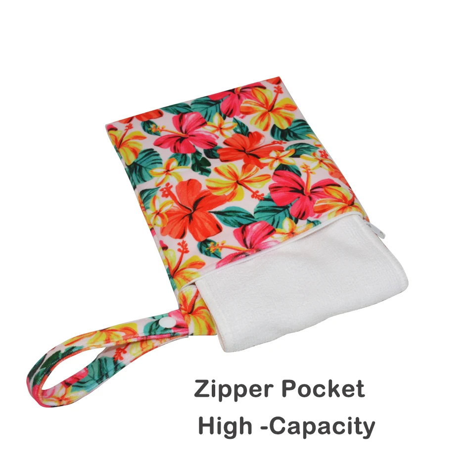 Bolsa para pañales impermeable con cremallera - Minky suave para bebé - imagen 3