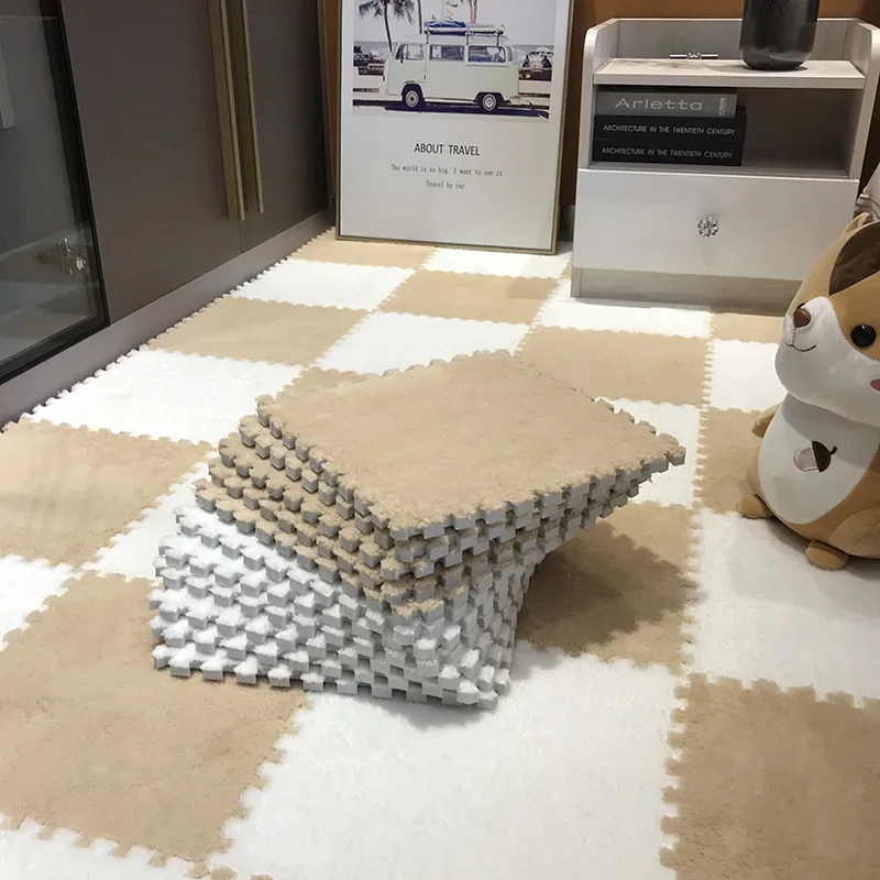Alfombra de juego para bebé felpa suave 30x30 cm - imagen 4