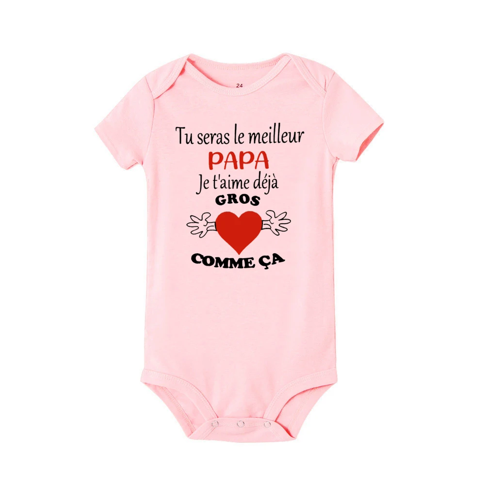 Pelele bebé en algodón estampado de manga corta para recién nacido - imagen 4