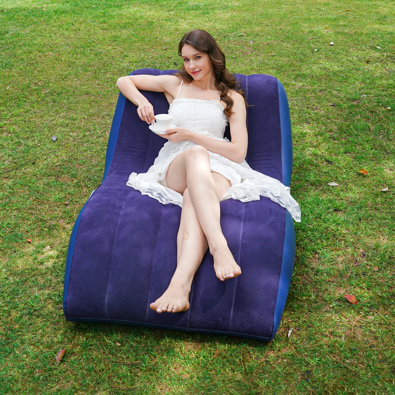 Sillón inflable para adultos multifunción con bomba de aire - imagen 2