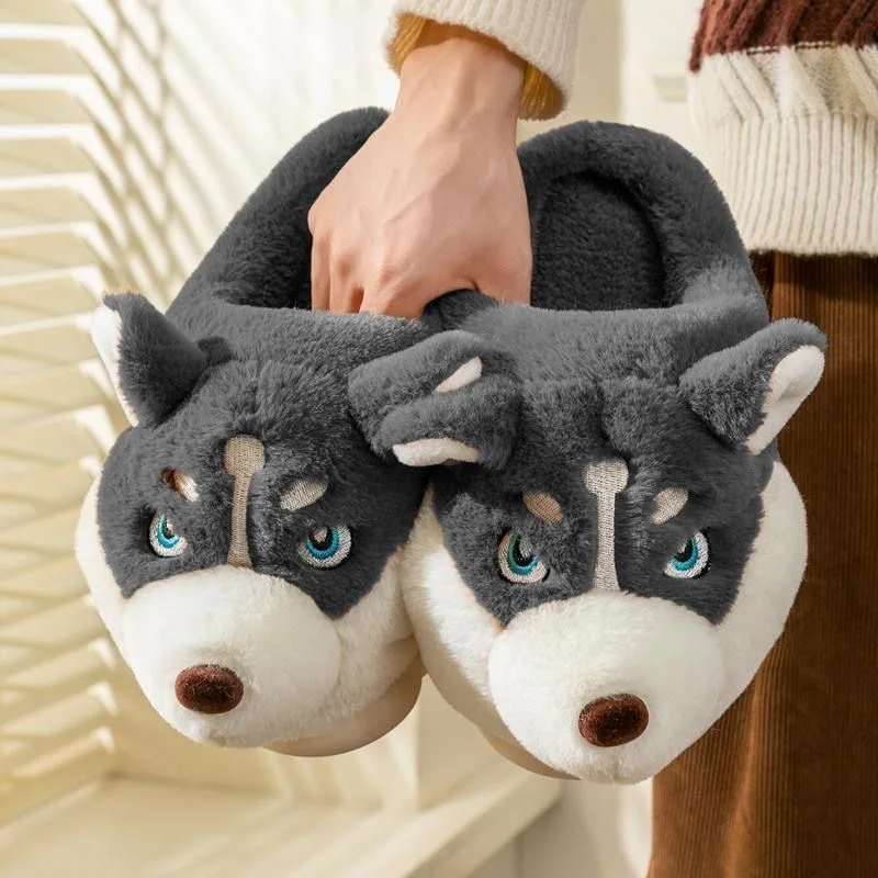 Zapatillas algodón estampado perro antideslizantes - imagen 2