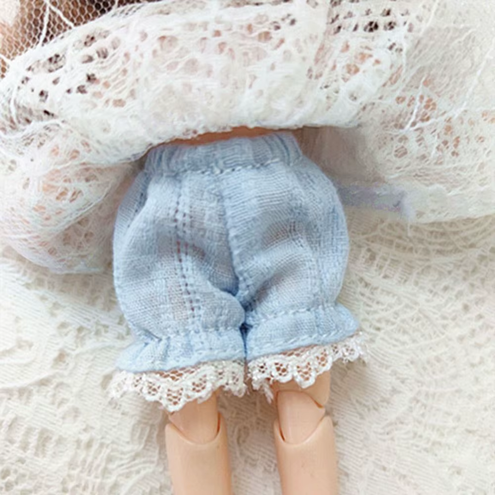 Obitsu11 OB11 pantalones cortos de encaje algodón para muñeca