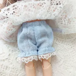 Obitsu11 OB11 pantalones cortos de encaje algodón para muñeca