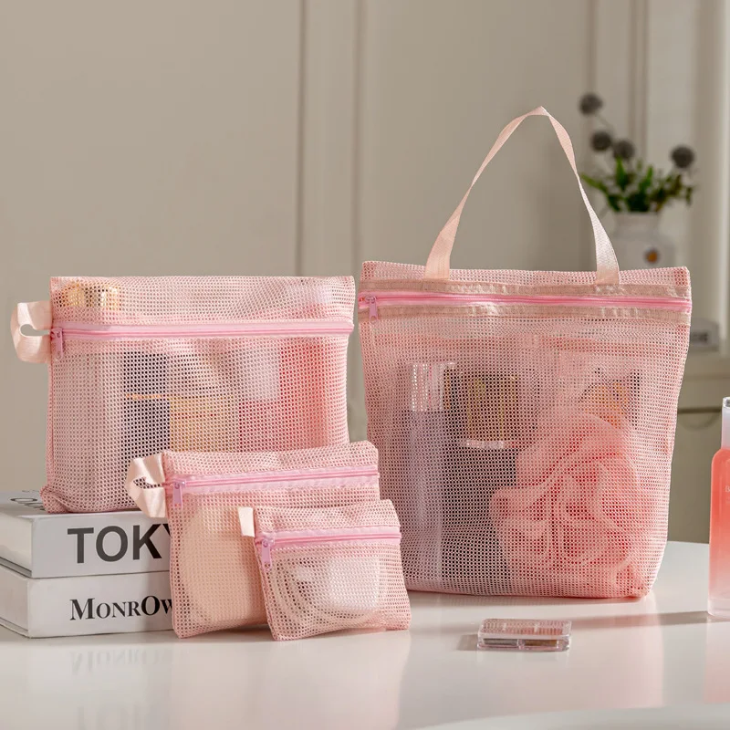 Bolsa de aseo portátil para viajes con asa y gran capacidad práctica - imagen 2
