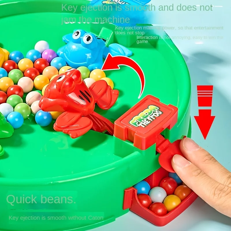 Juego educativo con rana que come frijoles, rompecabezas de mesa - imagen 3