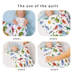Elinfant Manta bebé invierno 3 capas suave para recién nacido