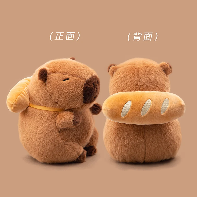 Peluche capibara transformable con forma de croissant para regalo - imagen 5