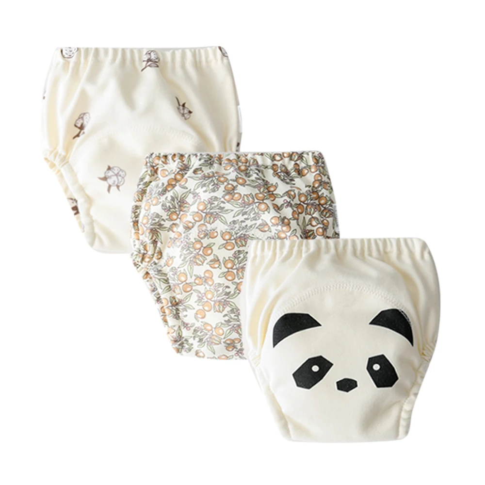 Pantalones de aprendizaje lavables para bebé con estampados