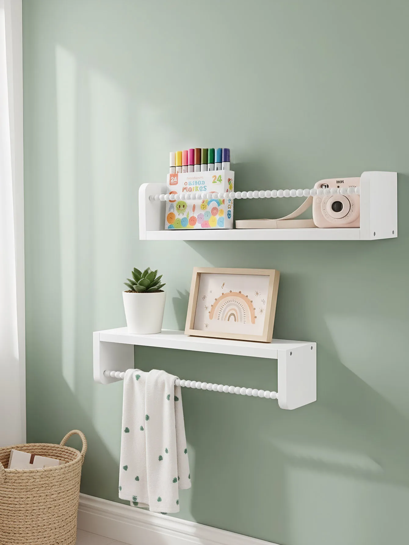 Estantes flotantes en madera para libros infantiles de pared - imagen 5
