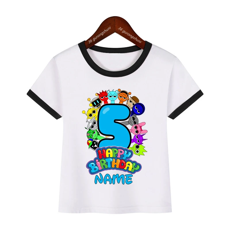 Camiseta kawaii para niños en diferentes contextos