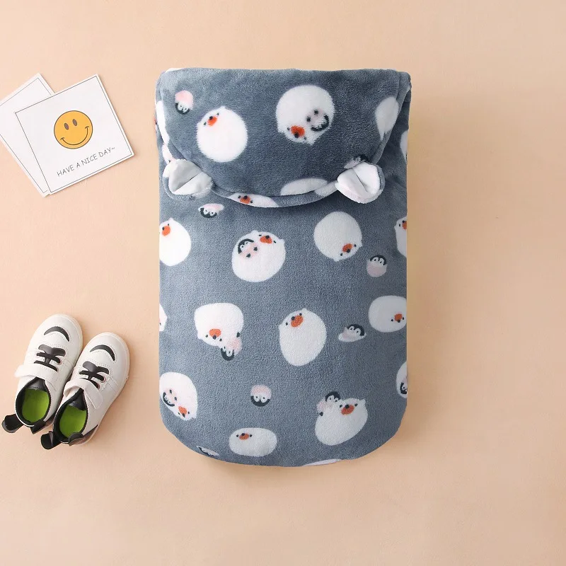 Edredón de terciopelo para bebé recién nacido con estampado animal - imagen 5