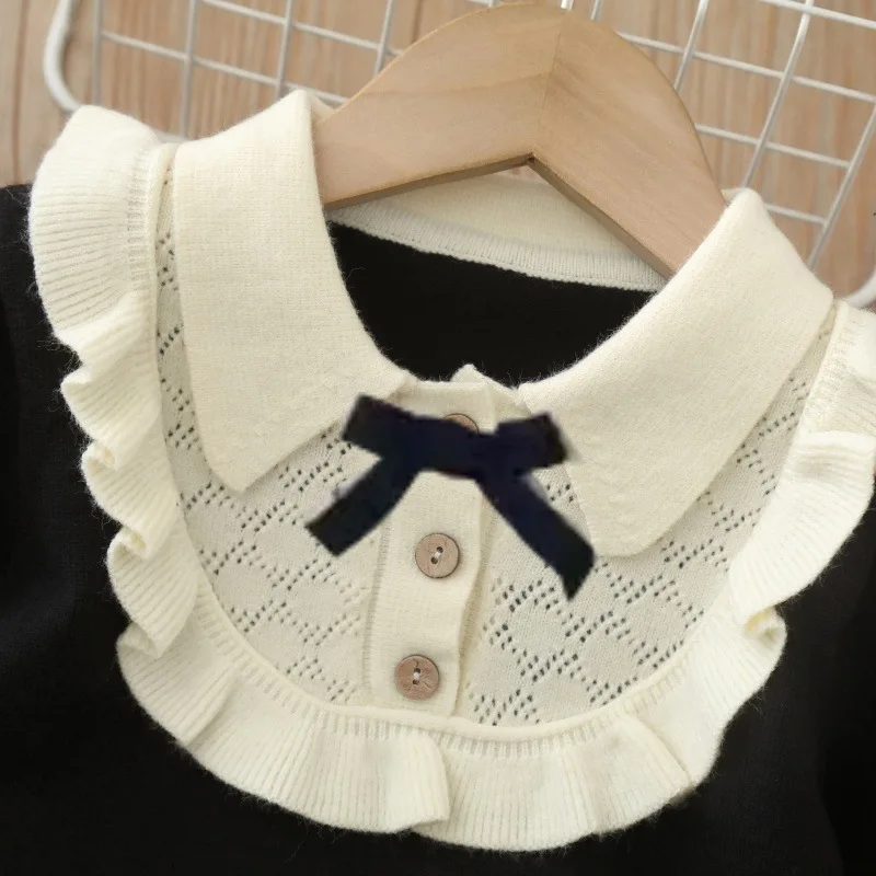 Milancel vestido de punto para niña con colores combinados - imagen 3