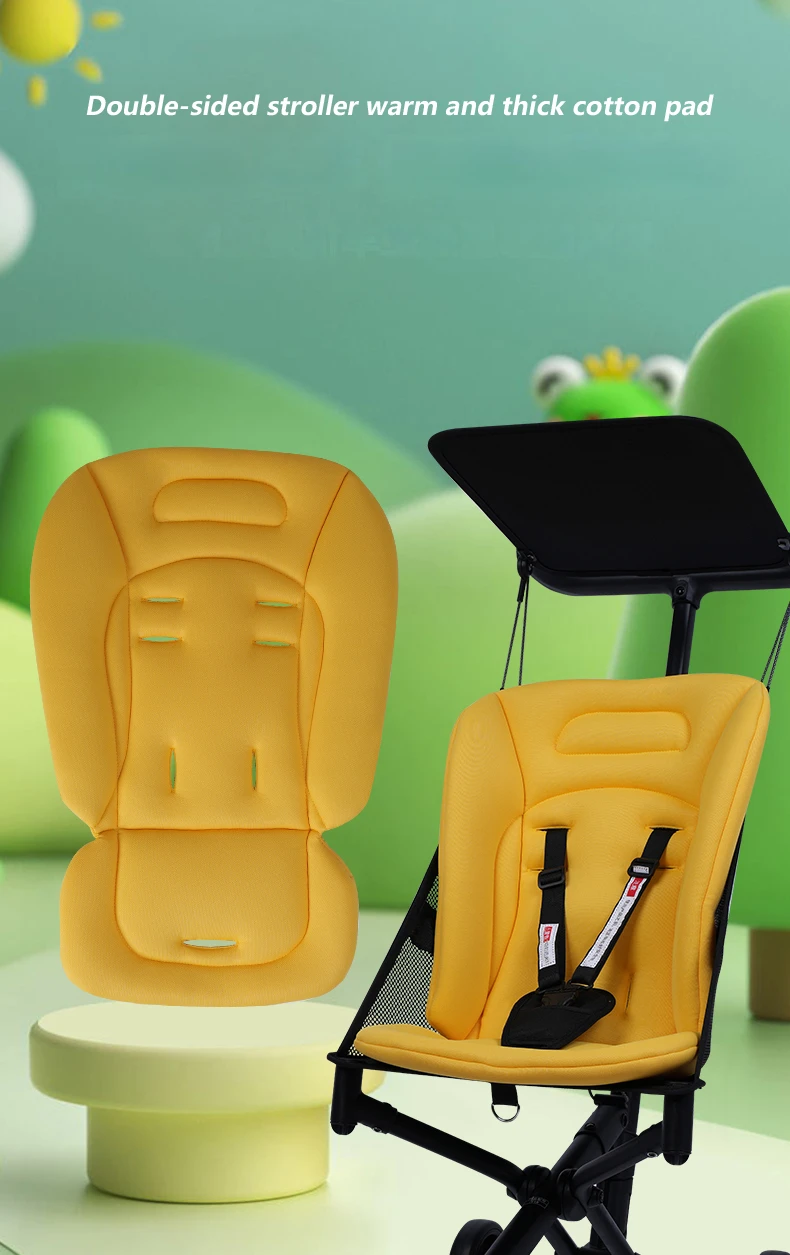 Cojín universal para asiento de cochecito en tono beige