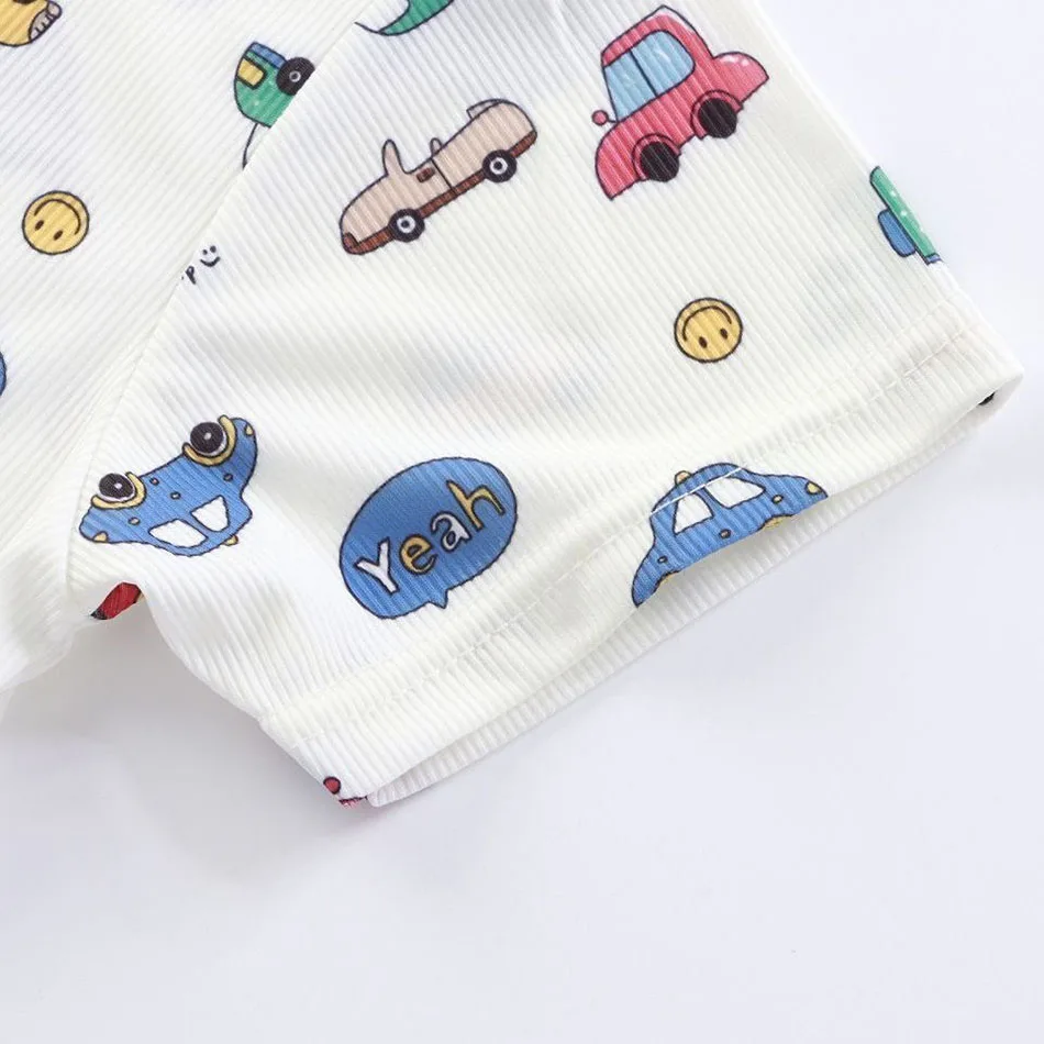 Pijama pelele transpirable unisex con pies antideslizantes de verano - imagen 5