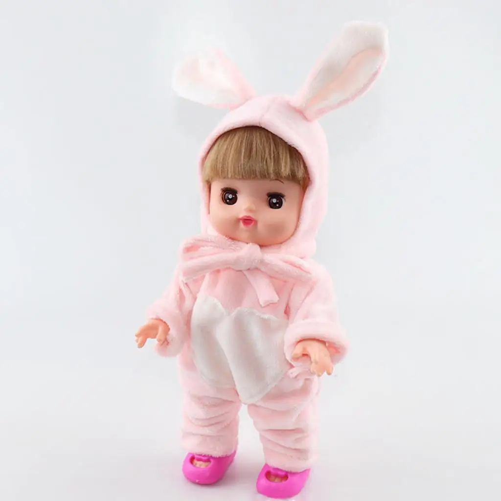 Ropa para muñecas Mellchan: mono de felpa con sombrero conejo - imagen 2