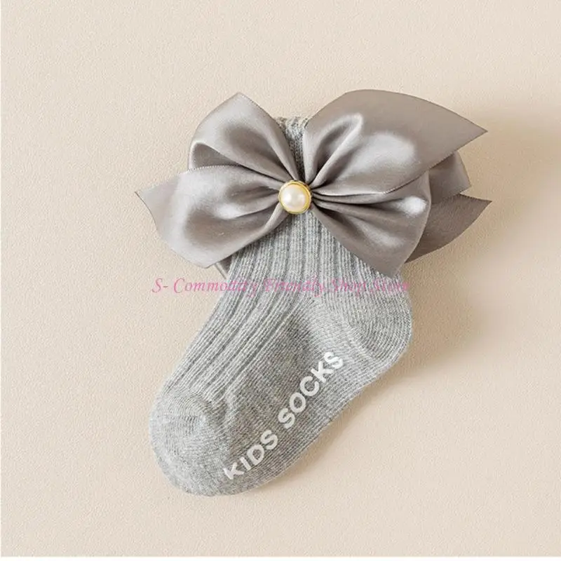 Calcetines con encaje y cinta de algodón para niño y niña - imagen 3