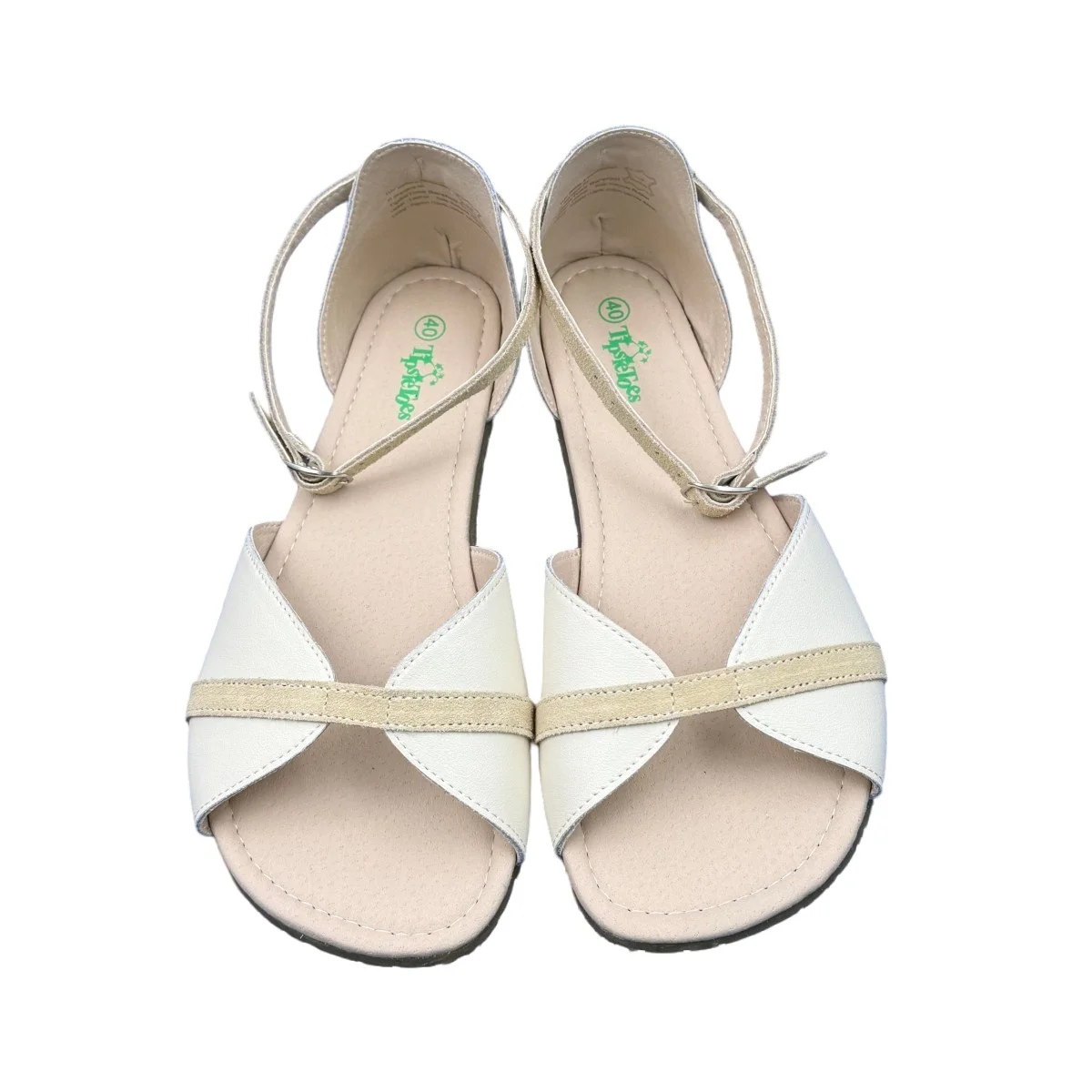 Tipsietoes Sandalias planas de cuero genuino ligeras - imagen 2