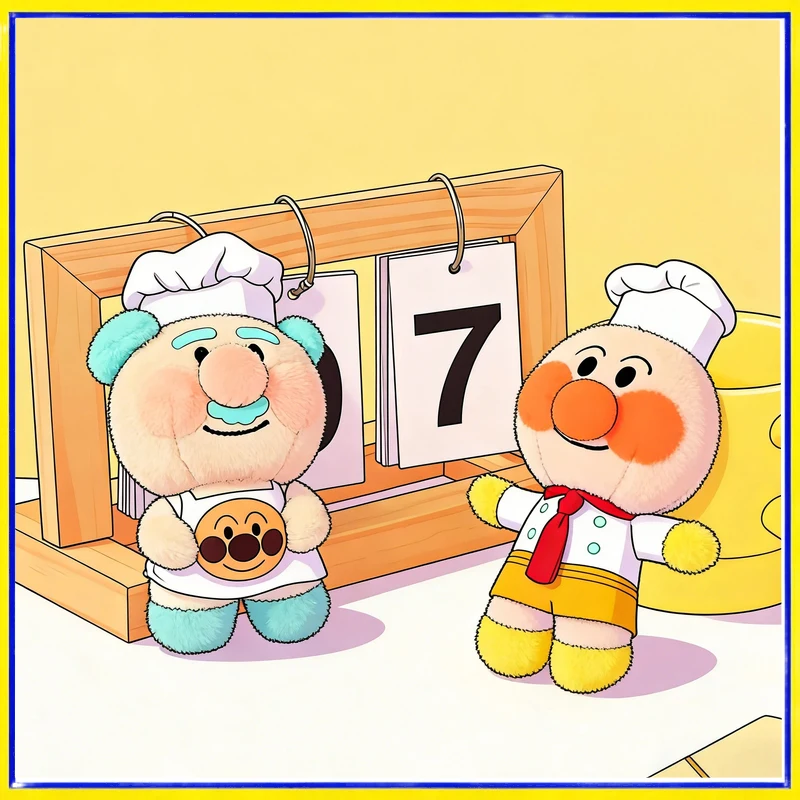 Anpanman Jam Grandpa – Llavero de peluche para mochila y bolso