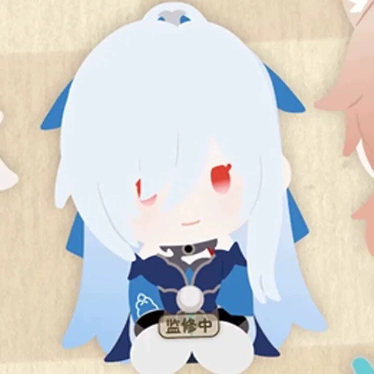 Honkai Star Rail: caja sorpresa original con figura chibi sentada