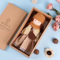 Muñeca Waldorf artesanal de peluche suave para niños