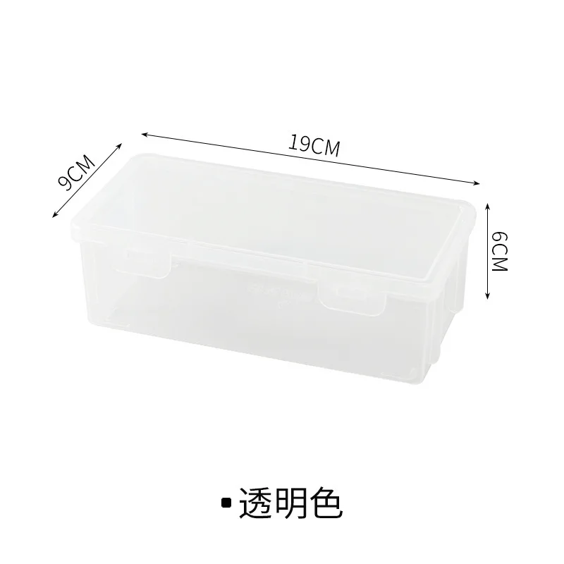 Cajas de almacenamiento de plástico transparente con tapa abatible - imagen 3