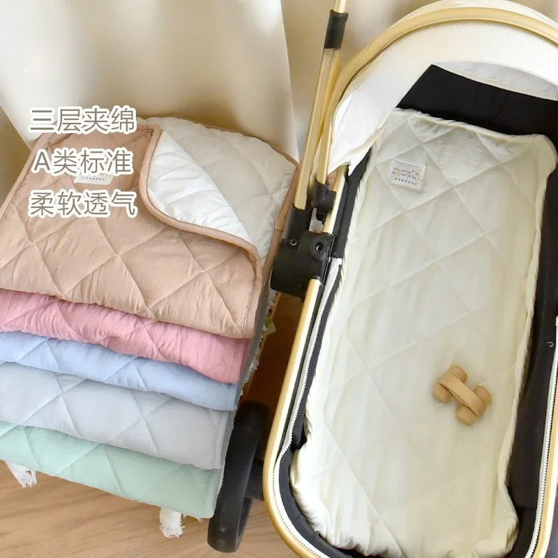 Funda de algodón para asiento de cochecito recién nacido lavable - imagen 4