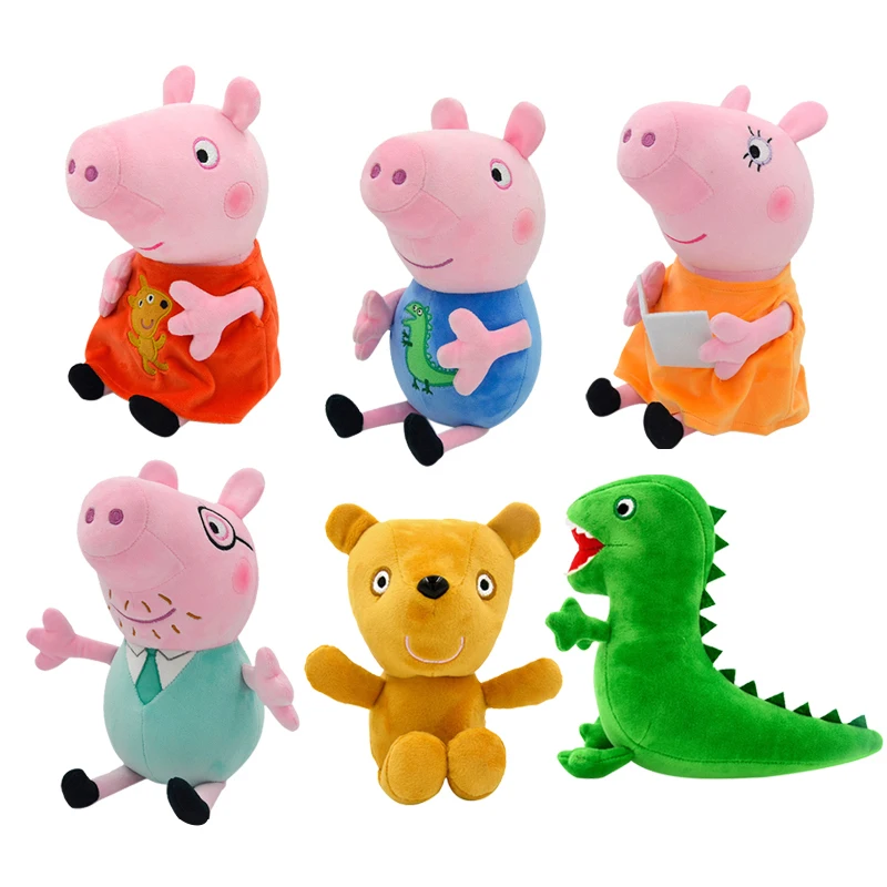 Peluche Peppa Pig George dinosaurio y oso suave para niños - imagen 5