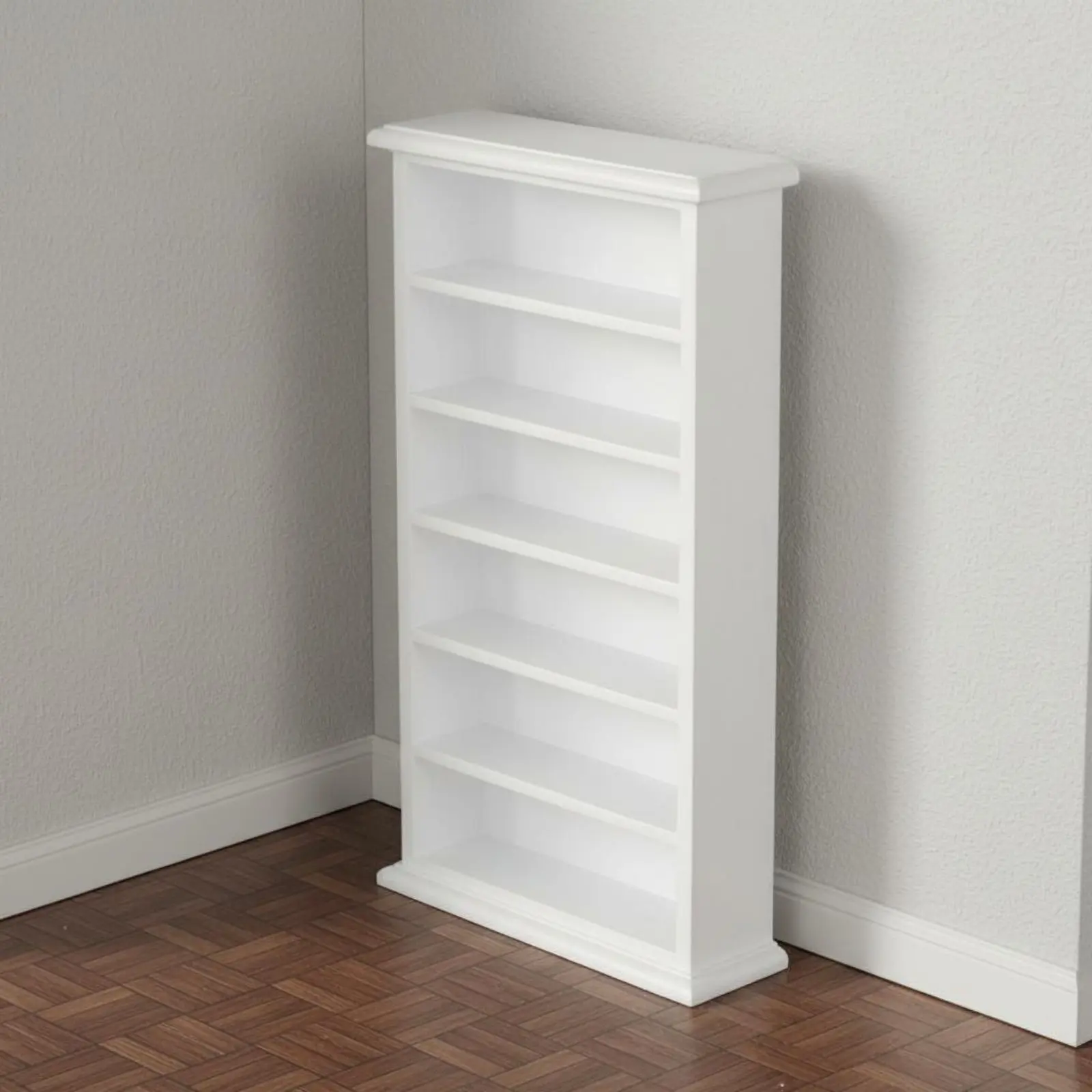 Estantería para casa de muñecas miniatura en madera, fácil limpiar - imagen 4