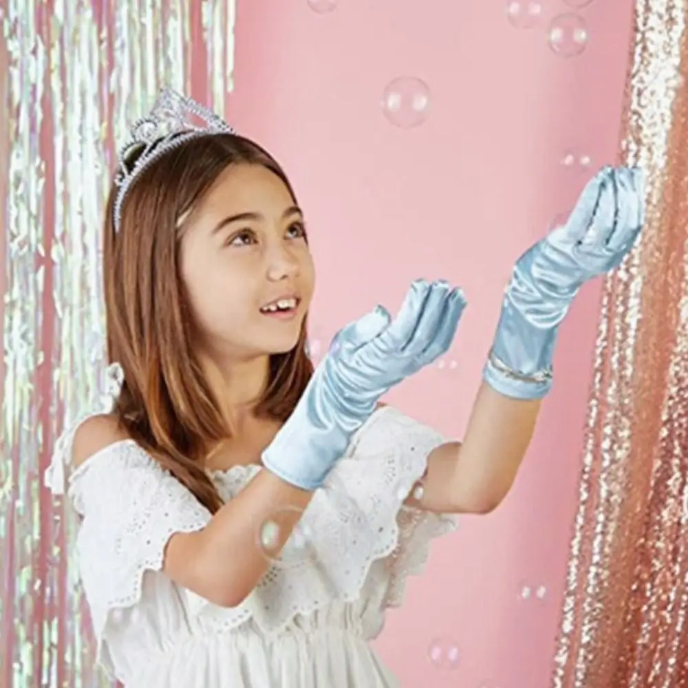 Guantes de satén princesa para niños – Vestido festivo - imagen 5