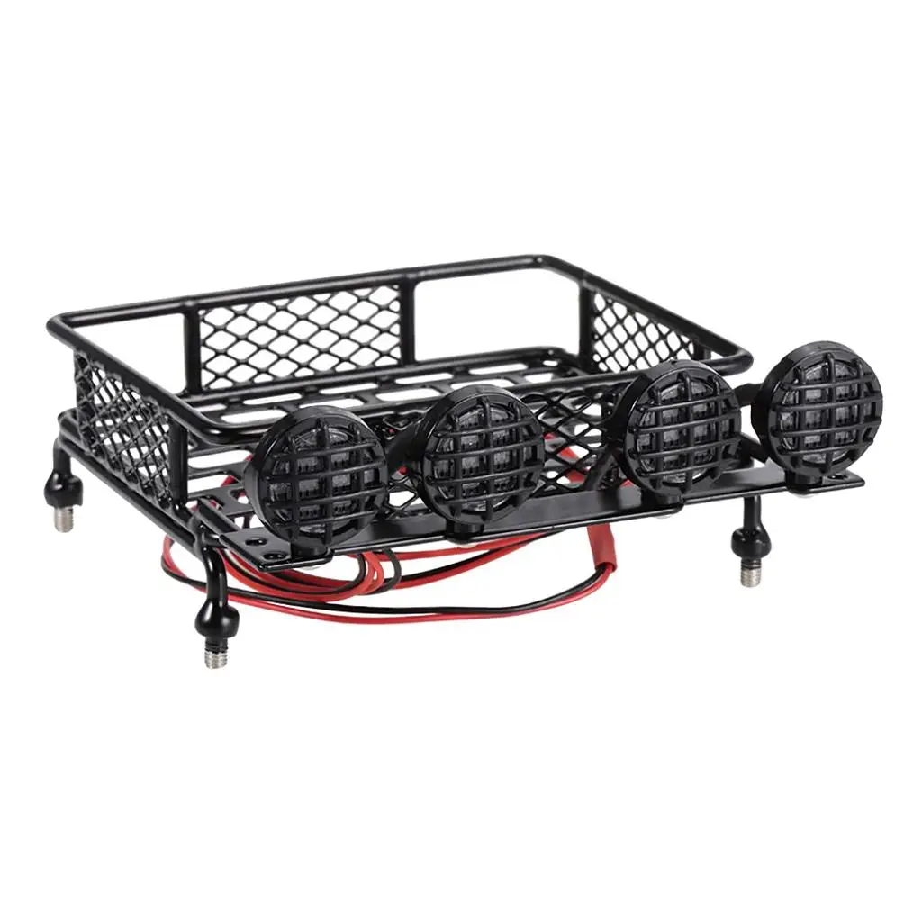 Portaequipajes de techo para RC con barra LED de hierro - imagen 4