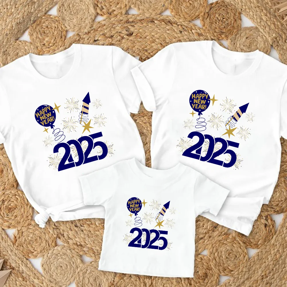 Conjunto familiar Año Nuevo 2025: camisa niño y mono bebé a juego - imagen 4