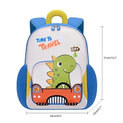 Mochila infantil 3D con dibujos para preescolar, viaje escolar