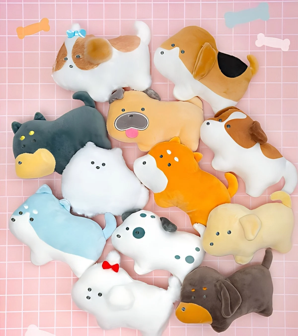 Peluche Yell de perro pequeño con ojos redondos, colgante infantil - imagen 3