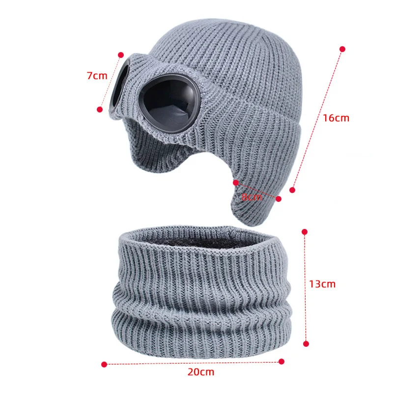 Gorro astronauta terciopelo con forro polar cálido para niño invierno - imagen 4
