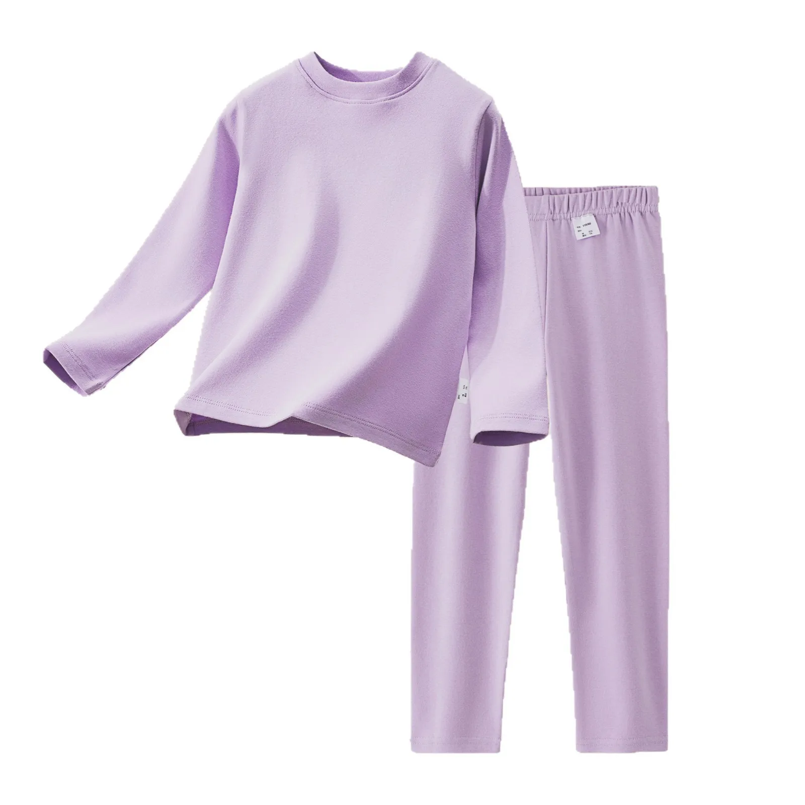 Pijama de algodón manga larga suave cómodo para niño y niña otoño - imagen 2