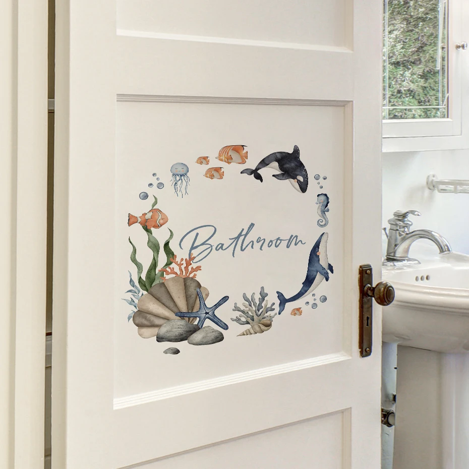 Pegatinas de pared de animales marinos para habitaciones infantiles - imagen 5