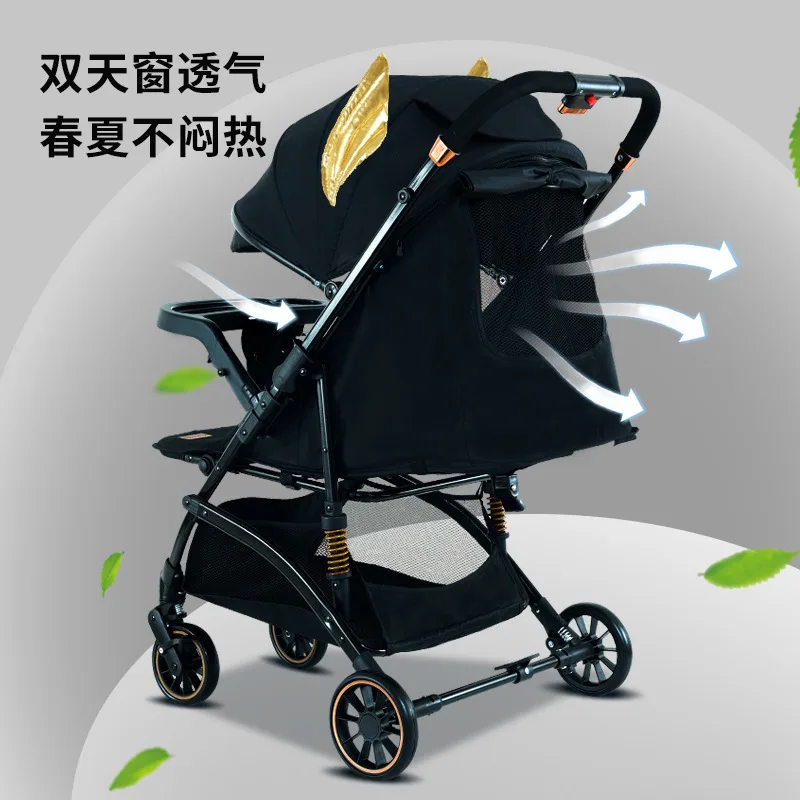 Cochecito de bebé ligero plegable a una mano con asiento reversible - imagen 2
